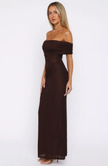 Unwritten Chapters Maxi Dress Chocolate