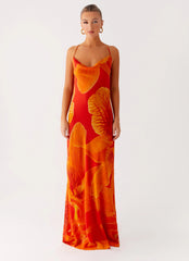 Midafternoon Maxi Dress - Serene Orange