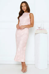 Secret Garden Affair Midi Dress Pink