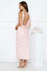 Secret Garden Affair Midi Dress Pink