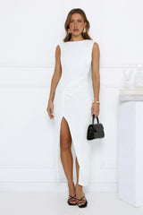 Country Air Midi Dress White