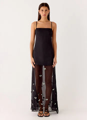 Jesiah Embellished Maxi Dress - Black