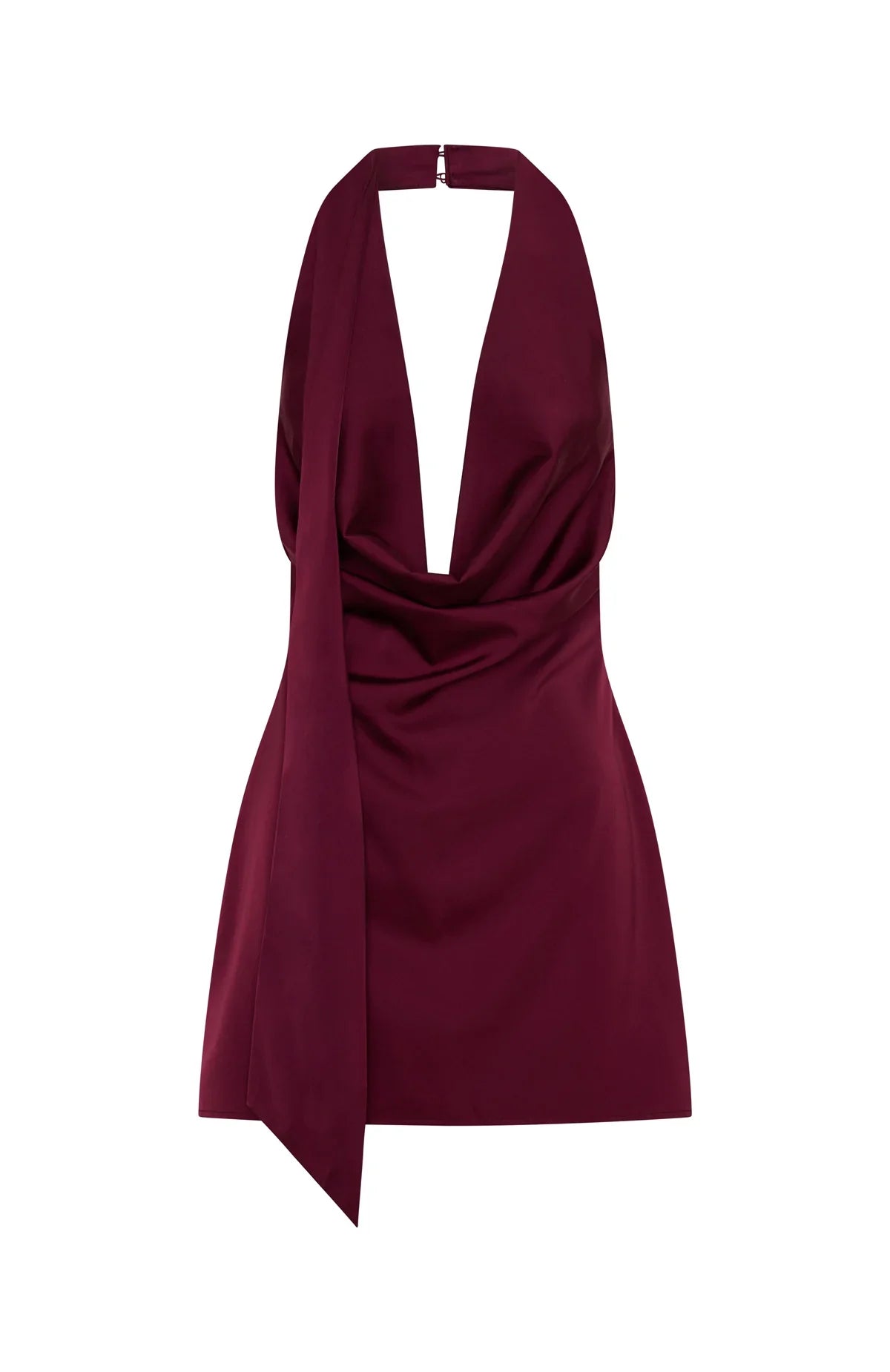 Party Never Stops Mini Dress Burgundy